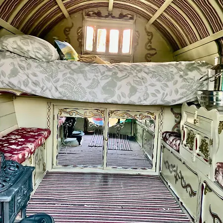 Romany Bow Gypsy Wagon @ Tin And Canvas Glamping, *