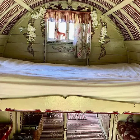 Campsite Romany Bow Gypsy Wagon @ Tin And Canvas Glamping, Pickering