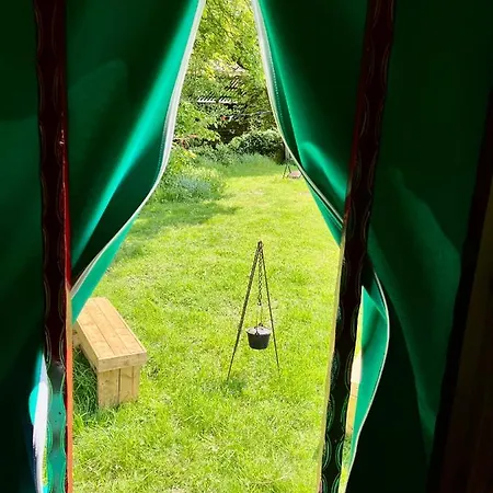 Romany Bow Gypsy Wagon @ Tin And Canvas Glamping,